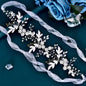 Ivy - Bohemian Opal Bridal Belt/Sash- Available in Gold and Silver