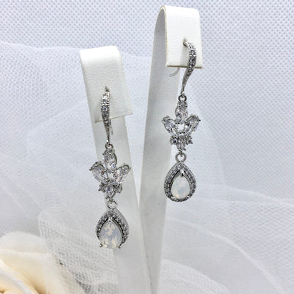 Marielle - Opal Bridal Earrings
