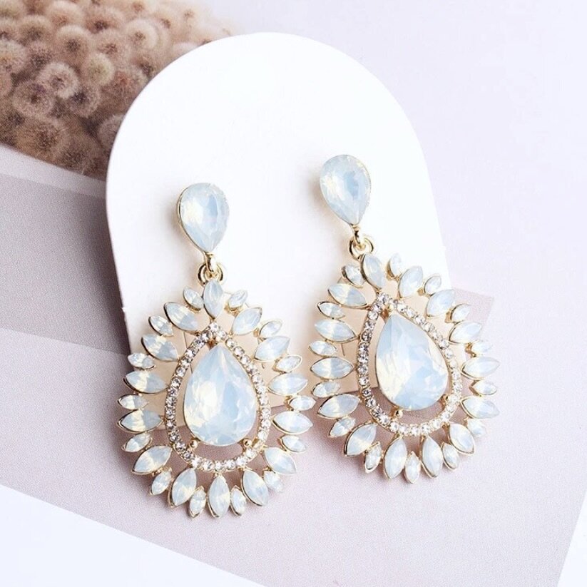 Tonia - Opal Bridal Earrings - More Colors