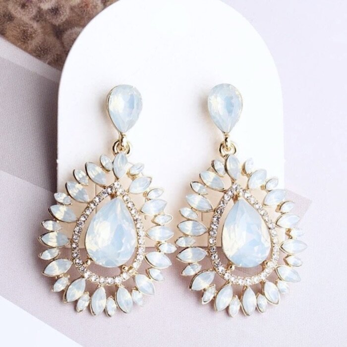 Tonia - Opal Bridal Earrings - More Colors