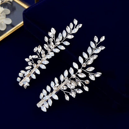 "Laverne" -  Opal Bridal/Bridesmaid Hair Clips