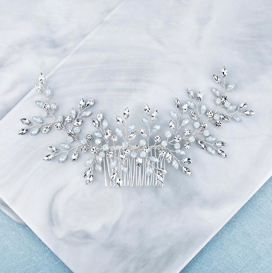 "Frida" -  Opal Bridal Hair Comb