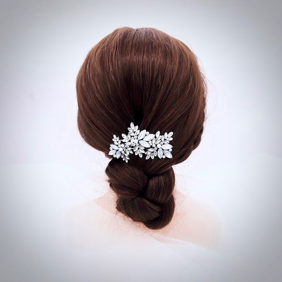 "Serafina" -  Opal and Pearl Bridal Hair Comb