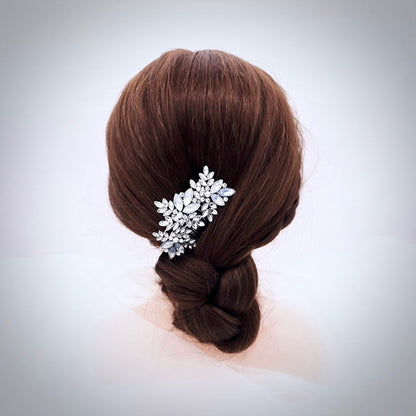 "Serafina" -  Opal and Pearl Bridal Hair Comb