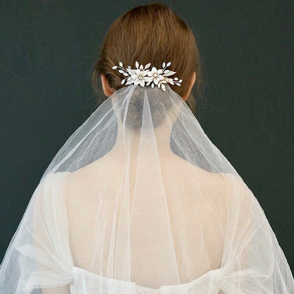 Lillian - Opal Gold Bridal Hair Clip