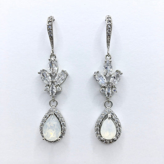 Marielle - Opal Bridal Earrings