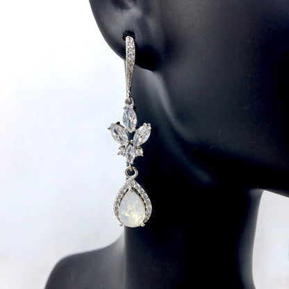 Marielle - Opal Bridal Earrings