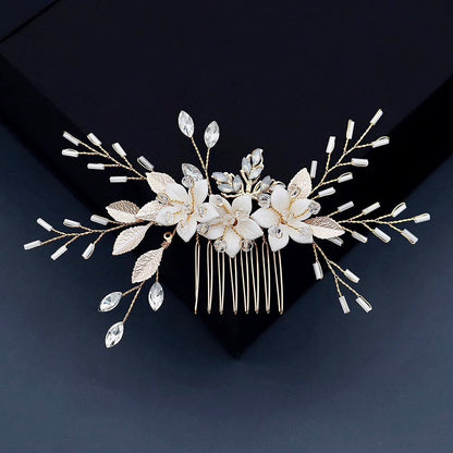 Amaryllis - Opal Bridal Hair Comb and Pin Set