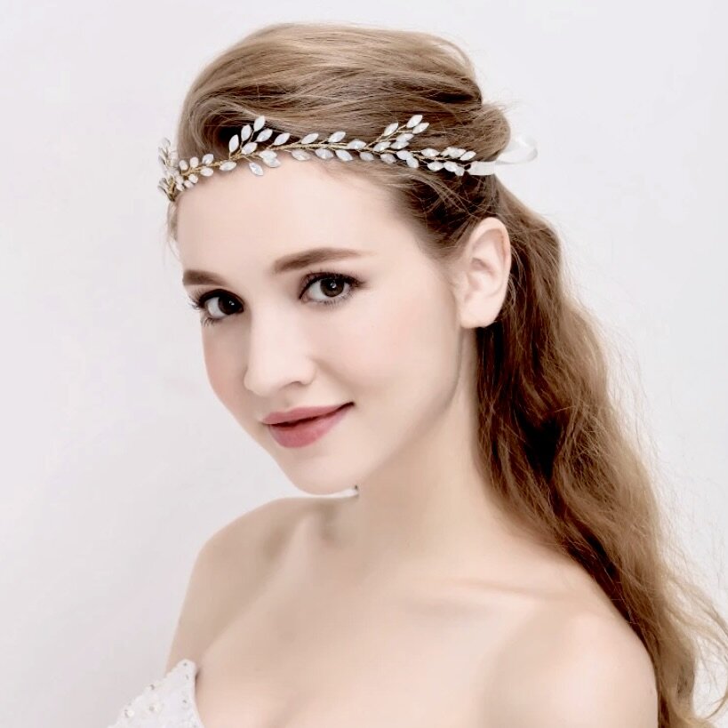 "Lois" - Opal Bridal Headband / Vine - Available in Gold and Silver