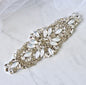 Tamryn - Swarovski Opal and Pearl Bridal Belt/Sash