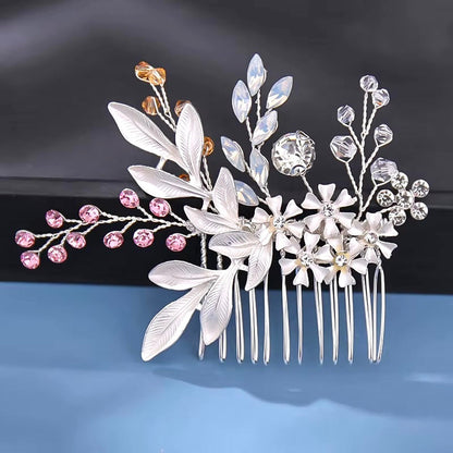 Ivy - Bohemian Crystal Hair Comb - Available in Yellow Gold, Rose Gold and Silver