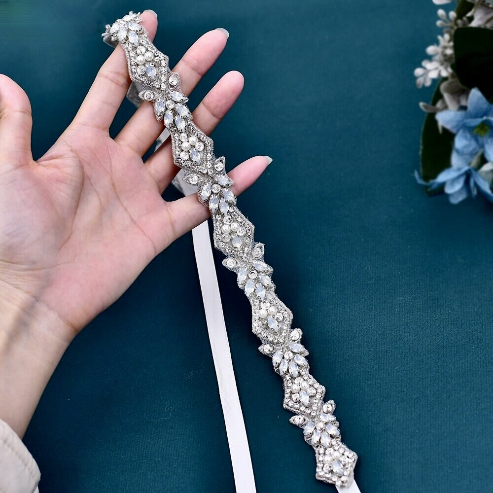 Joan - Opal and Pearl Bridal Belt