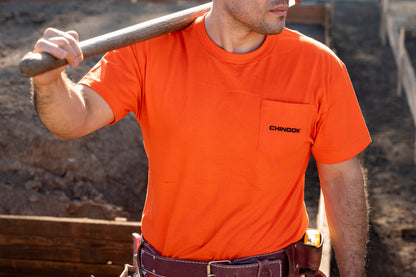 Short Sleeve Pocket T-Shirt - Orange