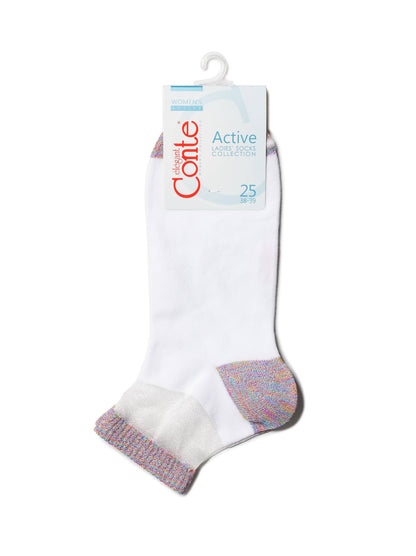 Cotton Ankle Socks Conte Active - 207 with Lurex