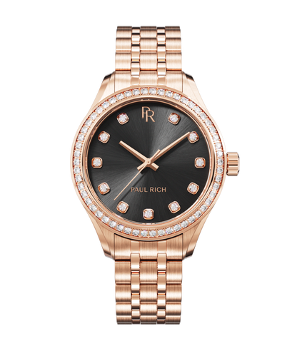 Crystelle - Rose Gold Black