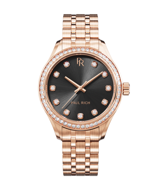 Crystelle - Rose Gold Black