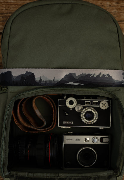 Parks in Black and White Camera Strap