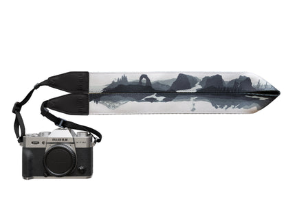 Parks in Black and White Camera Strap