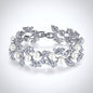 Sidra - Pearl and Rhinestone Bridal Bracelet - Available in Silver and Gold