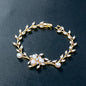 Anna - Freshwater Pearl and Cubic Zirconia Bridal Bracelet - Available in Silver, Rose Gold and Yellow Gold