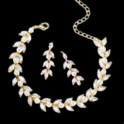 "Sadie" - Pearl Bridal Bracelet - Available in Silver, Rose Gold and Yellow Gold
