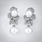 Cambria - Pearl Bridal Earrings - Available in Gold and Silver