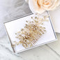 "Lucinda" - Pearl Bridal Hair Comb - Available in Silver, Yellow Gold and Rose Gold