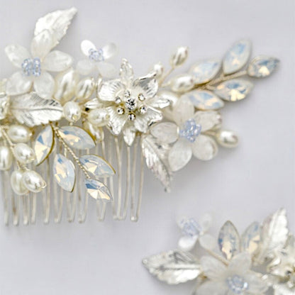 Kelsie - Opal Bridal Hair Comb and Pin Set
