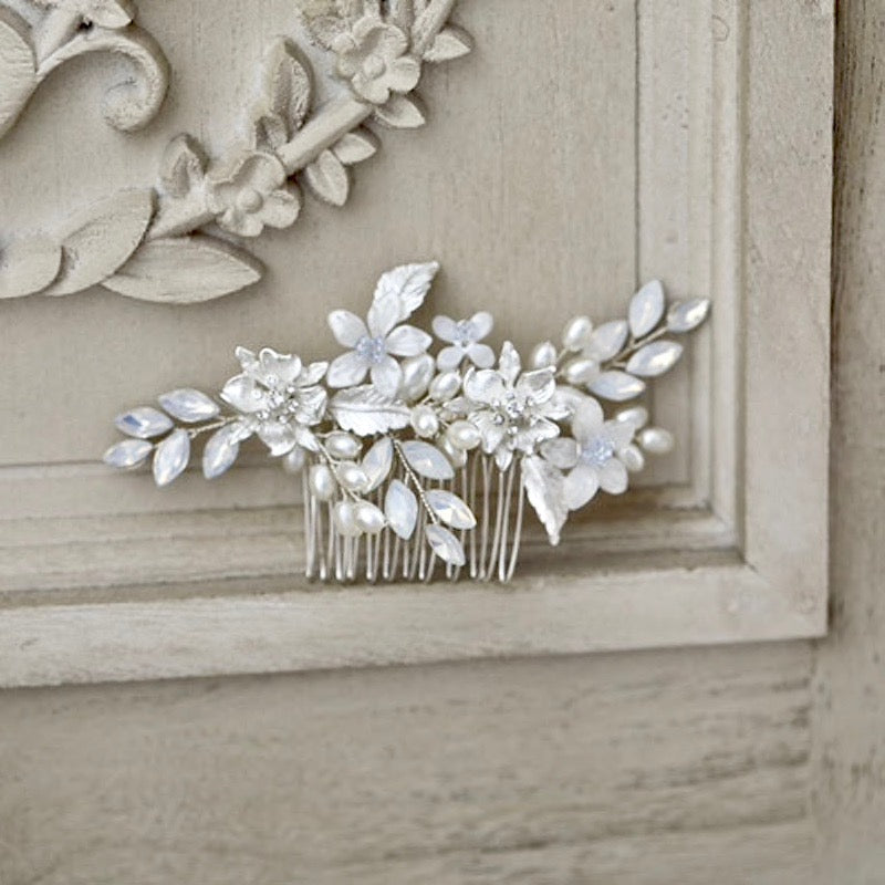 Kelsie - Opal Bridal Hair Comb and Pin Set