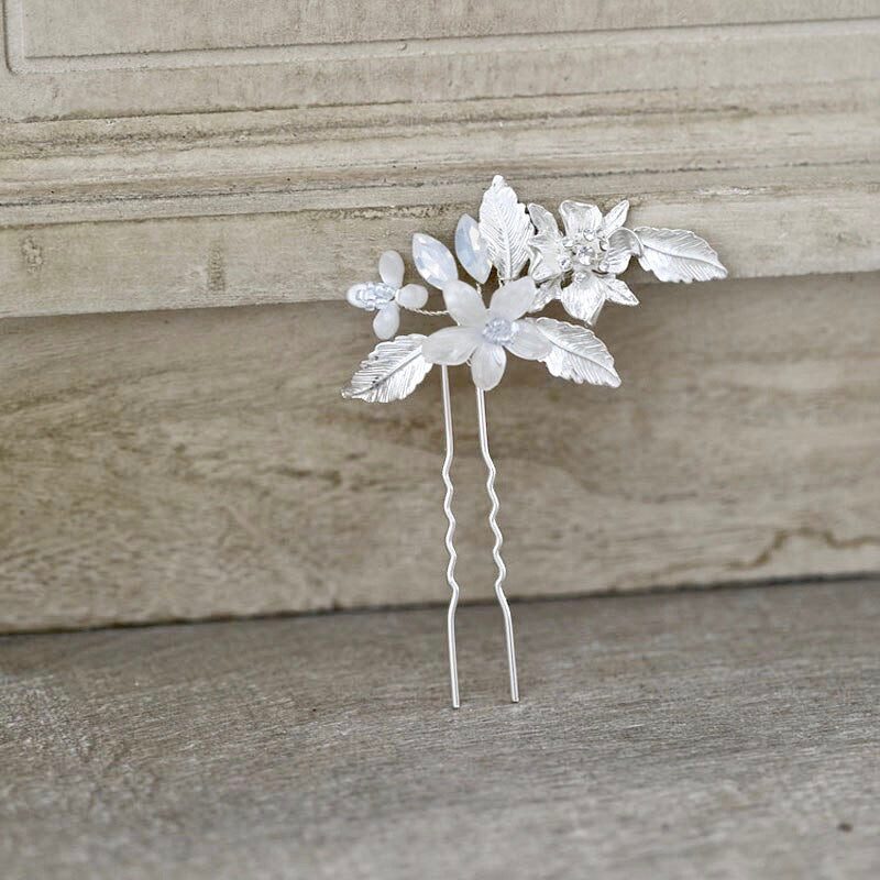 Kelsie - Opal Bridal Hair Comb and Pin Set