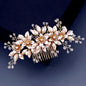 "Martina" - Pearl and Crystal Bridal Hair Comb - Available in Gold and Silver