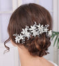 "Martina" - Pearl and Crystal Bridal Hair Comb - Available in Gold and Silver