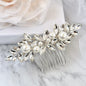 Adnana - Pearl Bridal Hair Comb - Available in Silver and Gold
