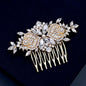 "Merida" - Pearl and Crystal Bridal Hair Comb - Available in Gold and Silver