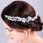 Clementine - Blue Crystal and Pearl Bridal Hair Comb / Hair Vine