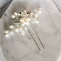 Kate - Pearl and Crystal Bridal Hair Pin - Available in Silver and Gold