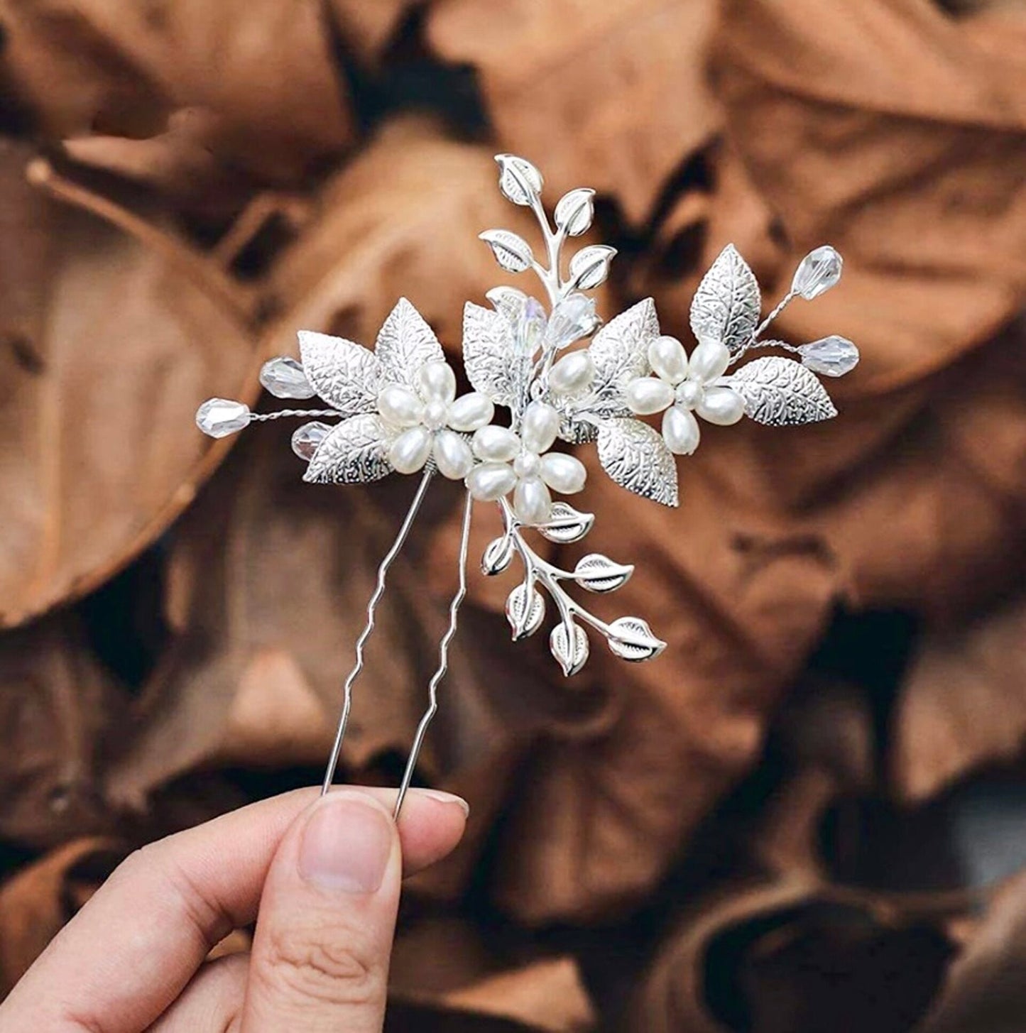 Halle - Pearl Bridal Hair Pin