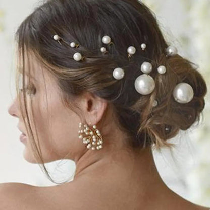 Unity - Pearl Bridal Hair Pin Set 18pcs - Available in Silver, Rose Gold and Yellow Gold