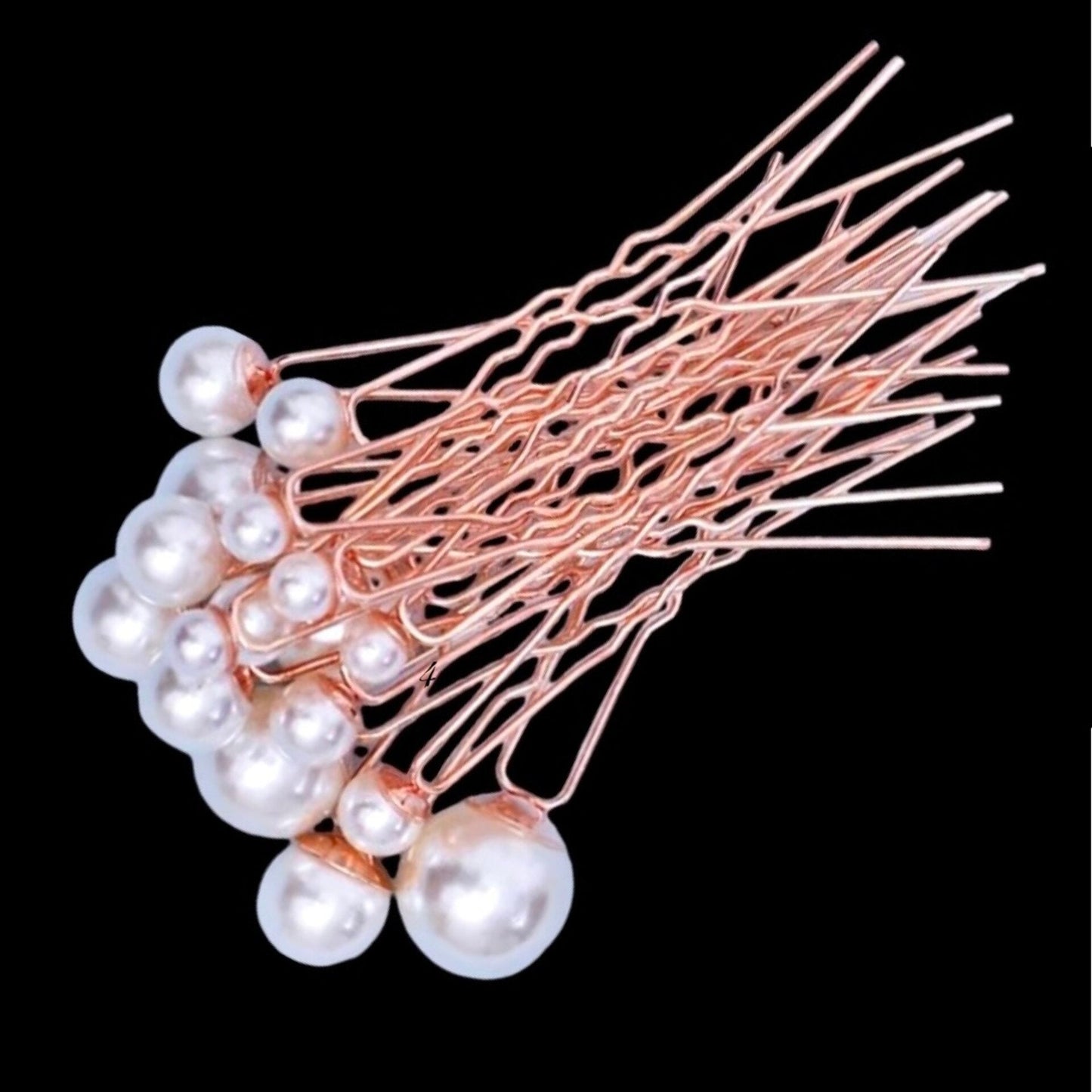 Unity - Pearl Bridal Hair Pin Set 18pcs - Available in Silver, Rose Gold and Yellow Gold