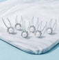 Leia - Pearl and Crystal Bridal Hair Pins - Set of 10