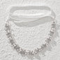 "Trixie" - Pearl and Crystal Bridal Headband - Available in Silver and Rose Gold