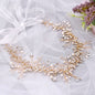 Adrielle - Pearl and Crystal Bridal Headband / Vine - Available in Rose Gold, Silver and Yellow Gold