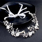 Andiana - Freshwater Pearl and Crystal Bridal Headband / Vine - Available in Silver and Yellow Gold