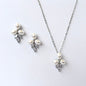 Adonna - Pearl Bridal Jewelry Set - Available in Silver, Rose Gold and Yellow Gold