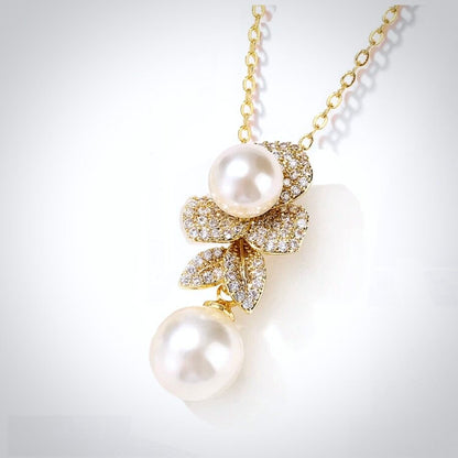 "Cambria" - Pearl Bridal Jewelry Set - Available in Gold and Silver