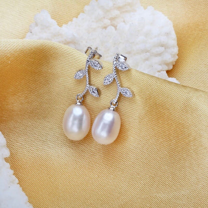 "Doreen" - Sterling Silver and Natural Pearl Bridal Jewelry Set
