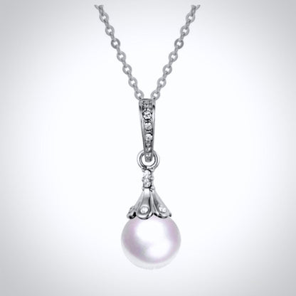 "Allison" - Pearl and Cubic Zirconia Jewelry Set