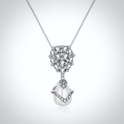 Oressa - Pearl and Cubic Zirconia Bridal Jewelry Set