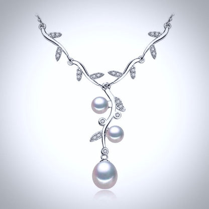 "Doreen" - Sterling Silver and Natural Pearl Bridal Jewelry Set