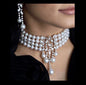 Giovanna - Pearl and Cubic Zirconia Bridal Jewelry Set